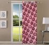 Queenzliving Mosaic Curtain, Long Door 9 feet- Pack of 1, Maroon