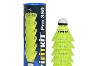Vifitkit 350 Pro Nylon Shuttlecocks For Indoor/Outdoor Sports With Solid Cork Head (Pack Of 6)