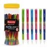 Reynolds Racer Gel Sporty 15 Ct Jari Lightweight Gel Pen With Comfortable Grip For Extra Smooth Writing I School And Office Stationery|0.5Mm Tip Size|Multicolor