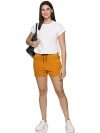 INDIJOY Women’s Casual Shorts (XL, Yellow)