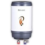 Relaxo 5 Litre Instant Geyser | 2 Yeas Warranty | Water Heater for Home, Water Geyser, Water Heater, Electric Geyser, Automatic Instant Storage Water Heater, 2KW – (Ivory) (5L Fiesta (White))