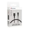 Verbatim Type C to USB-A Cable 120cm PVC – Black; 42.2 Inch (Cables)