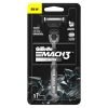 Gillette Mach3 Charcoal Shaving Razor For Men With New Enhanced Lubrastrip With A Touch Of Charcoal For A Clean Close Shave