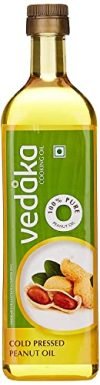 Amazon Brand – Vedaka Cold Pressed Peanut (Groundnut) Oil 1l (Ghani)