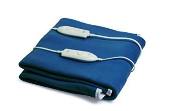 Expressions Polar Electric Bed Warmer – Electric Under Blanket – Double Bed Size (150Cms X 160Cms) With 3 Heat Settings & Dual Safety Feature With Over Heat Protection – Color: Dark Blue
