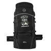 TRAVEL POINT 55 Liter Rucksack Waterproof Bag | Travelling/Trekking/Hiking/Camping Adventure backpack for Men & Women (Black)