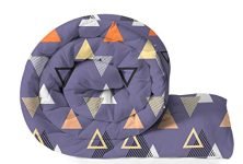 BSB HOME 220 GSM Reversible Microfiber AC Comforter/Blanket/Quilt/Duvets for Winter Single Size Bed (240X152 cm, Blue & Orange)