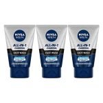 NIVEA Charcoal Face Wash, 100ml (Pack of 3)