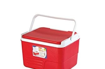 Aristo Plastic Insulated Icebox, 14 Liter, Red, (35 X 27.4 X 24) Cm