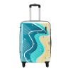 Safari Coastline 66 Cms Medium Check-in Trolley Bag Hard Case Polycarbonate 4 Wheels 360 Degree Wheeling System Luggage, Trolley Bags for Travel, Suitcase for Travel, Multicolour