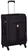 Delsey Polyester 71 Cms Black Softsided Check-In Luggage (Lautaret)