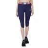 Vector X Polyester Stretchable Capri for Women (Navy)