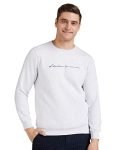 Qube By Fort Collins Men Cotton Round Neck Sweatshirt 929241 SMU_Ecru_L_Ecru_L