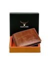 NAPA HIDE Leather Wallet for Men I Handcrafted I Credit/Debit Card Slots I 2 Currency Compartments I 2 Secret Compartments (Tan Crunch)