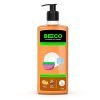 Beco Natural Dishwash Liquid | Natural Antibac formula for tough grease removal & certified natural citrus freshness to mask sink odour | 750ml | 100% Ecofriendly