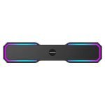 GIZMORE Rock BAR 1600 in-Built RGB Light Bluetooth Soundbar with 16W RMS with Quad Mode & TWS Function, Upto 6 Hours Playback, BT Version 5.3 & Multi Connectivity