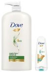 Dove Hair Fall Rescue Shampoo, 1L & Dove Dryness Care Conditioner, 180ml
