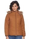 Qube By Fort Collins Women’s Parka Coat Beige Khaki L