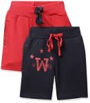 Cloth Theory Boy’s Regular Shorts (CTSH_029_Navy+RED_7 8 Years)