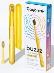 Daybreak buzzz Sonic Electric Toothbrush | 3 Smart Cleaning Modes & 2 minute Timer | Gum Massager & Promotes Blood Circulation | Waterproof | For Adults | 2 Brush heads, 1 Travel case | Yellow