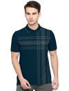 BULLMER Mens Regular Fit Printed Polo Collared Tshirt – Dark Blue/3X-Large