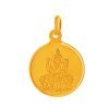 Muthoot PAPPACHAN Swarnavarsham BIS Hallmarked 22KT Round Laxmi Pendant 1 Gram
