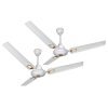 ACTIVA 390 RPM High Speed 1200MM BEE Approved Apsra Deco Ceiling Fan Comes with 2 Year Warranty Pack of 2 (Deco White)