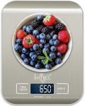 Bulfyss Stainless Steel Digital Kitchen Weighing Scale & Food Weight Machine for Diet, Nutrition, Health, Fitness, Baking & Cooking (5Kgs, Stainless Steel, 2 Years Warranty)