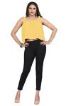 Mrutbaa Western Dresses for Women | A-Line Knee-Length Dress | Mini Western Dress | Short Dress with 3/4th Sleeve (Color Yellow | Size Medium)