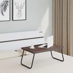Nilkamal Inspiron Portable Laptop Table (Walnut, Polyvinyl Chloride, Pack Of 1)
