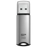 SP Silicon Power Silicon Power 64GB USB 3.0 Flash Drive, Aluminum Casing Built-in Strap Hole, USB 3.2 Gen 1 USB 2.0 Thumb Drive Pen Drive Memory Stick, Silver, Marvel M02 Series