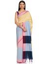 DHRUVI TRENDZ Women’s Banarasi Cotton & Silk Saree With Blouse Piece (Dt-S1765_Light Pink)