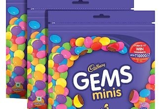 Cadbury Gems Chocolate Home Treats Pack, 126.4 G (Pack Of 3)