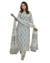 KLOSIA Women Printed Kurta and Pant Set with Dupatta (X-Large)