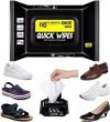 TCCO Natural Sneaker & Shoe Cleaner Wipes – 1 Packs of 80 – Portable Sneakers Cleaner Shoe Wipes Quickly Remove Dirt & Stains – These Disposable Shoe Cleaning Wipes Can Be Used On Footwear