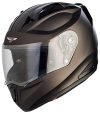 Steelbird SA-1 7Wings Aeronautics ISI Certified Full Face Helmet for Men and Women (Large 600 MM, Matt Royal Brown with Clear Visor)