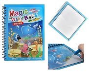 GRAPHENE Magic Water Quick Dry Book Water Coloring Book Doodle with Magic Pen Painting Board for Children Education Drawing Pad Magic Water Book Reusable Drawing Book