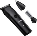 Misfit Groom 100 3-in-1 Trimmer 120 min Runtime 5 Length Settings(Black)