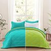 RajasthaniKart Microfiber Reversible Comforter, Double (Blue Green, 200 GSM)