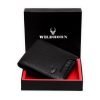 WildHorn® Oliver Black Leather Wallet for Men