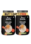 True Elements Rolled Oats 1.2kg (Buy 1 Get 1 FREE) – Rolled Oats that Keeps you Full till Lunch |100% Natural and Gluten Free Oats | Healthy Breakfast Cereals | Oats for Weight Loss Management