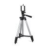 Amazon Basics Aluminum 110CM Lightweight Tripod, with Mobile Phone Holder Mount & Carry Bag for All Smart Phones, Gopro, Cameras, Silver