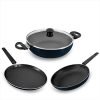 Butterfly Aluminium Rapid Kcp3 Pcs Set Non Stick Cookware, Blue