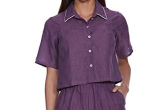 Indya Women’S Regular Fit Pyjama Set (Ico00015_Purple_Xx-Large)