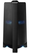 Samsung {MX-T70/XL} Sound Tower High Power Audio, Floor Standing Speaker, Bi-Directional Sound, Water Resistant, Party Lights, Bluetooth Multi-Connection, USB Music Playback (Black)