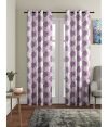 HOMETALES Nature Printed Room Darkening Eyelet Curtain-9 Ft-Pack of 2