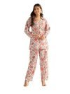 GRECIILOOKS Womens Cotton Blend Floral Ethnic Co-ord Set (Pack of 2) (GL-W1795&TR851_Beige_M)