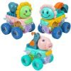 Jack Royal Friction Gear Monster Animal with Flashing Lights, Best Gift for Boys and Girls Above 3 Years Old (2 PC Set)