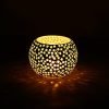 eCraftIndia Mosaic Glass Decorative Tea Light Holder/Diya