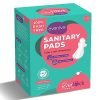 Evereve 100% US Cotton Ultra thin Rash Free Sanitary Pads, 12 Pads, Medium Flow-XL, Unscented, Leakproof, Zero Toxin, 50% Wider Back, Dermatologically Tested, Individual Disposal Bags